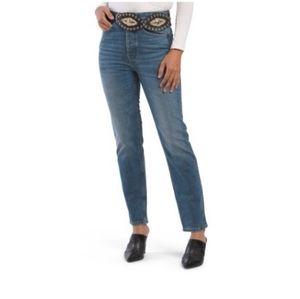 NWT The Kooples Blue Cotton Jeans with Western Belt. 28